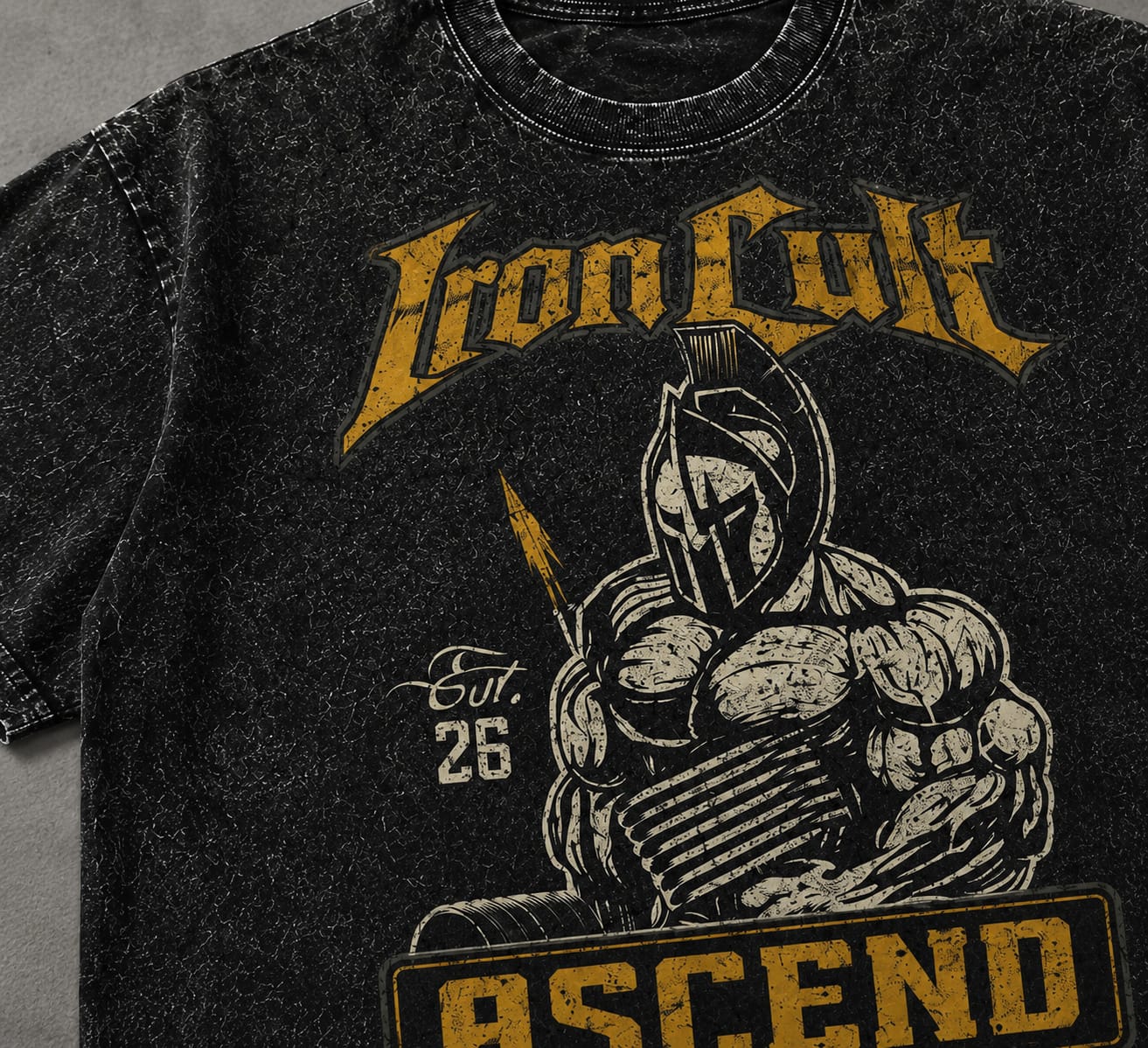 New Drop — Iron Cult ASCEND graphic close-up