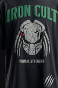 IRON CULT "PRIMAL STRENGTH" Oversized Tee – Vintage Black