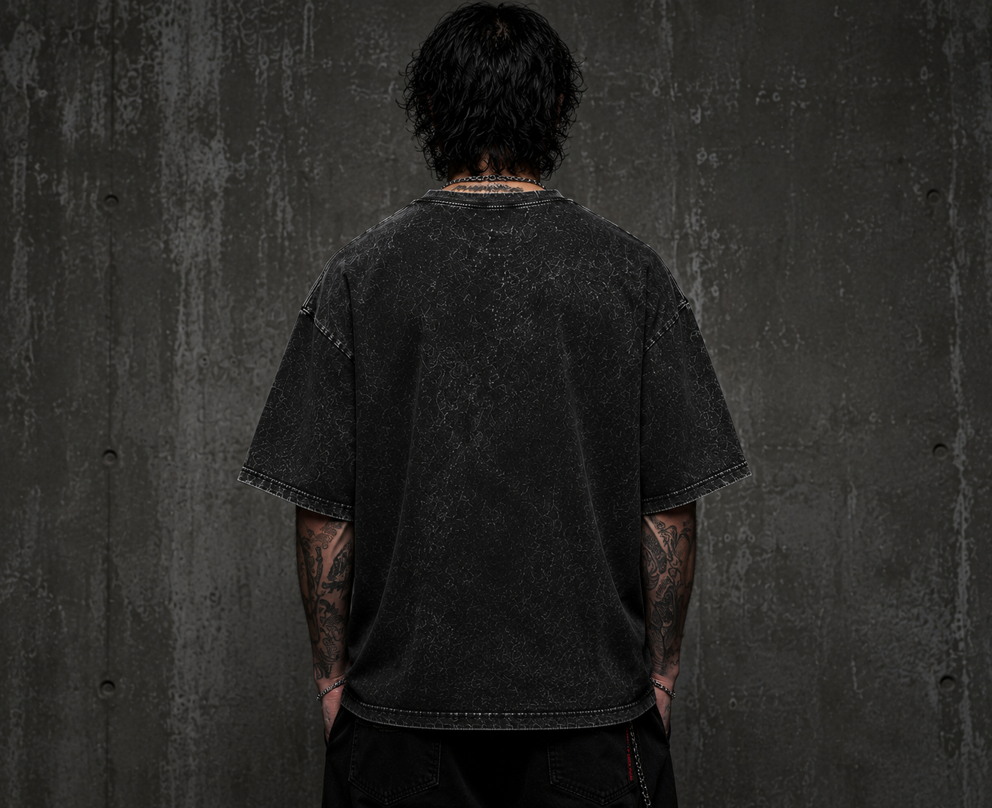 IRON CULT — Acid Wash Oversized Tee