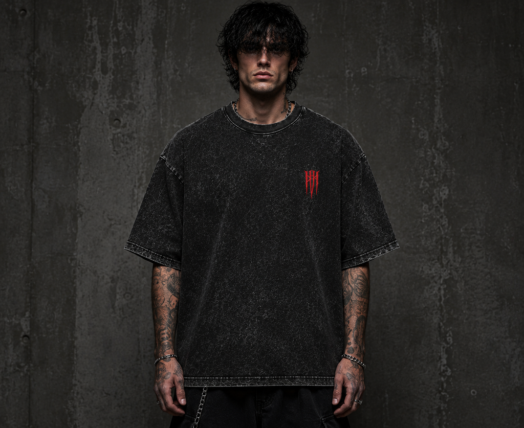 IRON CULT — Acid Wash Oversized Tee