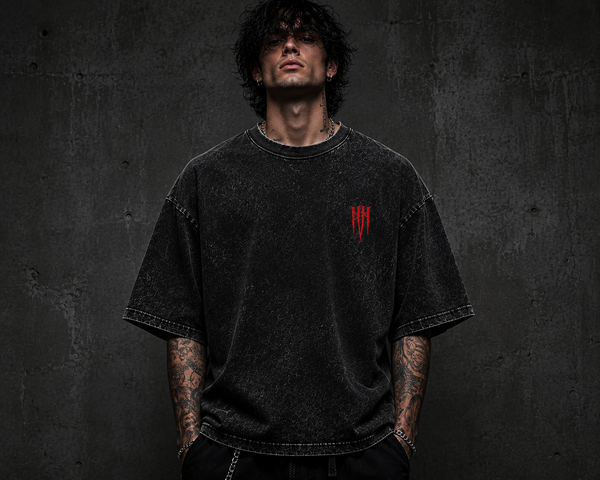 IRON CULT — Acid Wash Oversized Tee